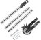 Rfeeuubft Edger Lawn Tool, Hand Manual Lawn Edger, Wheel Rotary Trimmer Grass Edger Shear for Garden Sidewalk (1.2m)