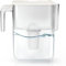 Ecosoft Slim Wasserfilterkanne – Farbe Weiß, 3,5 l Fassungsvermögen, reduziert Chlor und Kalk, Kompaktes Design für den Kühlschrank, Filter inklusive