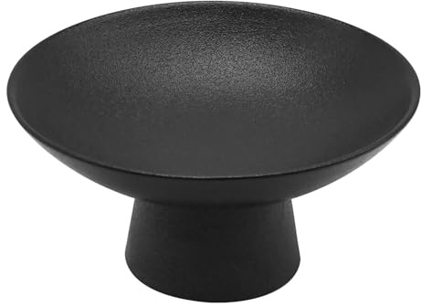 Hoypeyfiy Ciotola in ceramica con piede rotondo, elegante piatto di frutta, adatto per feste di famiglia e decorazione quotidiana della tavola