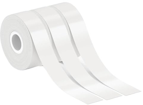 Marklife P12 La Impresora de Etiqueta térmica Bluetooth Funciona con P15 Q30 D11 D110 Modelos Utiliza Etiquetas 3PK Diseño portátil sin Tinta(3PK Clear 15mm-7m)