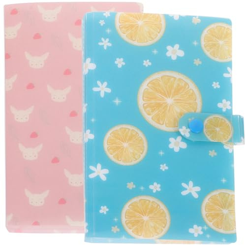 Luxshiny Organisateur D'autocollants pour Ongles 2 Pièces 120 Emplacements, Album en Plastique Transparent pour Présentation et Rangement de Stickers Nail Art DIY