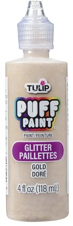 I Love To Create 41301 Tulip Dimensional Fabric Paint, Gold