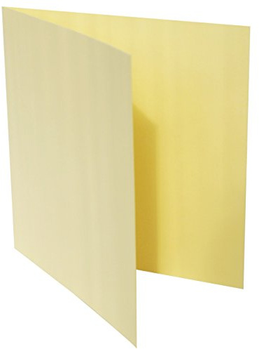 Brevlåda 24Plus25 kvadratiska fällkort för dig själv text ljus gul storlek 160 x 160 mm 16 x 16 cm