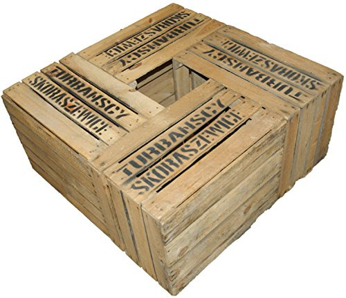 4er set massive Obstkiste Apfelkiste Weinkiste aus dem Alten Land +++ 49 x 42 x 31 cm (GEBRAUCHT TS)