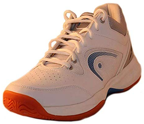 HEAD Sonic 2000 MID Racquetball/Squash-Hallenschuhe für Herren, abriebfest, Schwarz / Blau / Weiß / Blau, (weiß / blau), 46.5 EU
