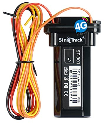 SinoTrack 4G GPS Tracker for Vehicles, ST-901L LTE Mini GPS Tracker Waterproof Locator Real-Time Location Device for Car Motorcycle Truck Taxi with No Monthly Fee Tracking System