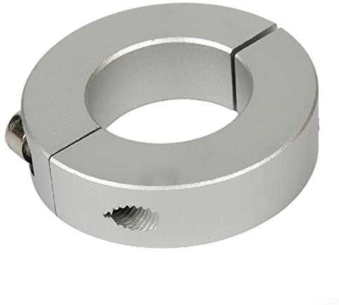 SPORTARC 1 Stück 35 mm Klemmkragen, doppelt geteilt, 12 mm bis 38 mm Innendurchmesser, Schaft-Klemme, Schwarz