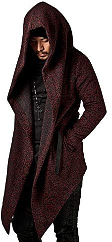 Cardigan Homme Casual Trench Coat Homme Chic Parka Homme Avec Poche Cardigan Long Homme Slim Veste Longue Homme A Capuche Veste Homme Mi Saison Coupe Vent Homme Elégant Manteau Homme Hiver Automne