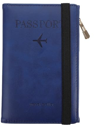 MAGICLULU Protège-Passeport en PU Léger et Résistant Housse de Protection et Pochette pour Cartes de Visite, pour Bureau et Voyage