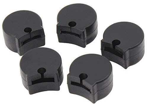 Aussel 5 x bequeme Gummi-Daumenschoner für Klarinetten, schwarz