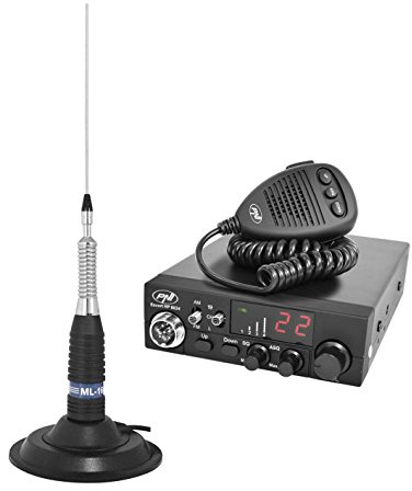 PNI Radio CB Escort HP 8024 Asq Plus Antenne CB ML160 avec Base Magnétique