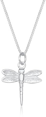 Elli Halskette Damen Panzer Libellen Anhänger Filigran in 925 Sterling Silber