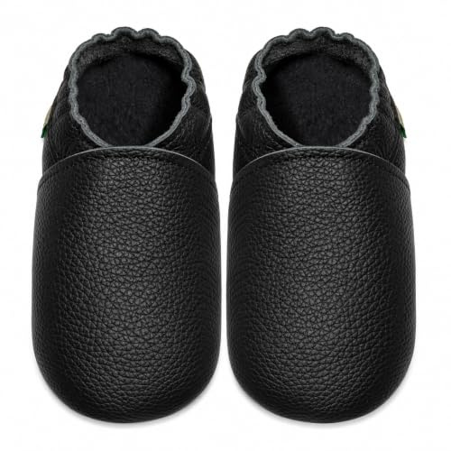 SAYOYO Chausson bébé Chaussure Bebe Garcon Fille Chaussures Cuir Souple Premiers Pas Chaussons Bébé