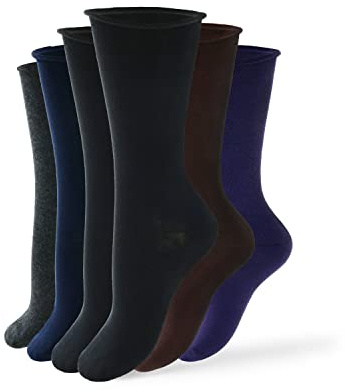 Enrico Coveri (6 Paia Calzini Corti Donna, Senza Elastico, in Caldo Cotone con Cucitura Piatta Rimagliata a Mano, Certificati OEKO-TEX, Colori Assortiti, Tg Unica