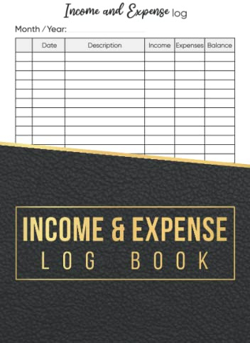 Income And Expense Log Book A5: Daily Income and Expense Tracker for Small Business and Personal Finance, cash log book a5, Ledger Book Keeping Account Book A5 to Record Income & Expenses| Black Cover