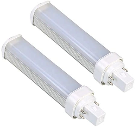 SATZOL 2 Pack 9W G24q-2 LED Bulb 3000K, Replacement for 18W 4 Pin PL-C Fluorecent CFL Bulbs, Bypass The Ballast