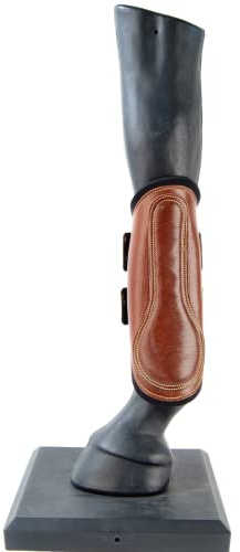 Protector cuero y neopreno Los Nietos | Color Coñac | Equipamiento para el caballo | Producto de Guarnicionería | Tradición artesana | Los Nietos