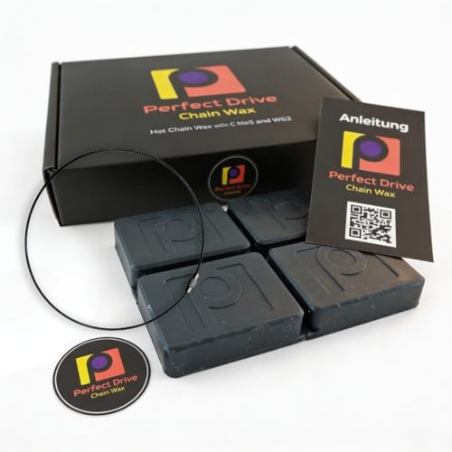 Perfect Drive Chain Wax - hett vax för cykelkedjor med C, MoS2 och WS2 - cykelkedjefett för racercykel, MTB-gravyr och E-Bike