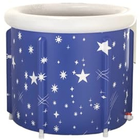 ENWWCH Baignoire Pliable Baignoire Pliable Gonflable Portable, Baignoire à Glace for Eau Froide, Bain à remous, Seau de Bain à Glace Pliable pour Le Bain De Glace & Chaud