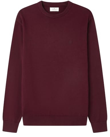 Springfield Jersey Básico Gg12 Cuello Redondo con Bordado De Árbol, Rojo, M
