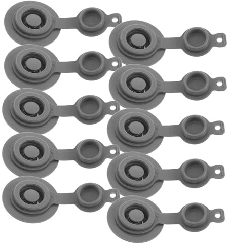 GAROZATION Set da 10 Pezzi Valvole di Sgonfiaggio Riutilizzabili in Tpu Molla per Materasso ad Aria, Tappo di Ricambio per Cuscino Gonfiabile da Viaggio e Accessori per Attrezzatura