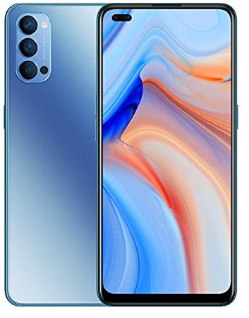 OPPO Reno 4 5G - Smartphone 128GB, 8GB RAM, Dual SIM, 65W Snabbladdning - Blå (Renoverad)