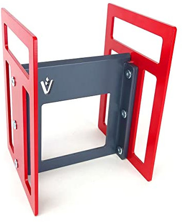 Volcann Kindling Splitter – Split Wood, Timber & Logs to Make Kindling – Firewood Log Cracker - Safe, Easy Quick to Use - Hammer Logs to Split - Heavy Duty British Steel - Red Finish - 260mm Tall