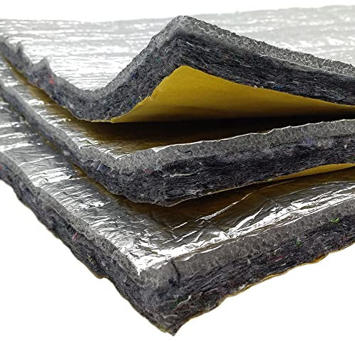 Isolation thermique et acoustique pour voiture, caravane, van, camping (1m x 1,2m) - Isolation avec face auto-adhésive pour un placement facile