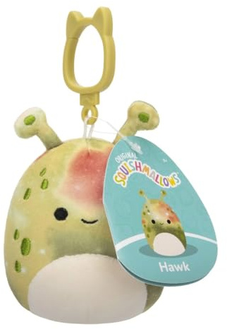 Squishmallows Falco alieno a clip, 8,9 cm