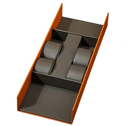 CVNIMV Estuche para Reloj Estuche Enrollable para Reloj Estuche de Cuero sintético para Guardar Collares, Anillos y Joyas Estuche para Reloj Desmontable y apilable Enrollador d