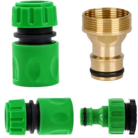 Garden Hoses Connector Kit, Including Hoses End Quick Couplings, 2-in-1 Outdoor Faucet Adapters, Kitchen Sink and Bathroom Faucet Adapters, Suitable for Hoses Fittings in Gardens and Courtyards.