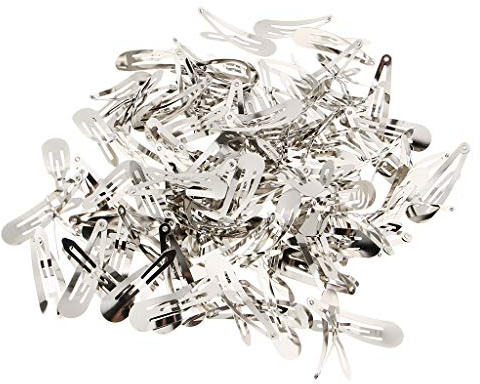 Lot de 100 barrettes à cheveux en métal pour bébé fille et femme
