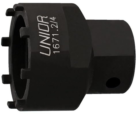 Unior Men's Cartridge 1671.2/4 Bottom Bracket Tool, Metallic Grey, 8T UK
