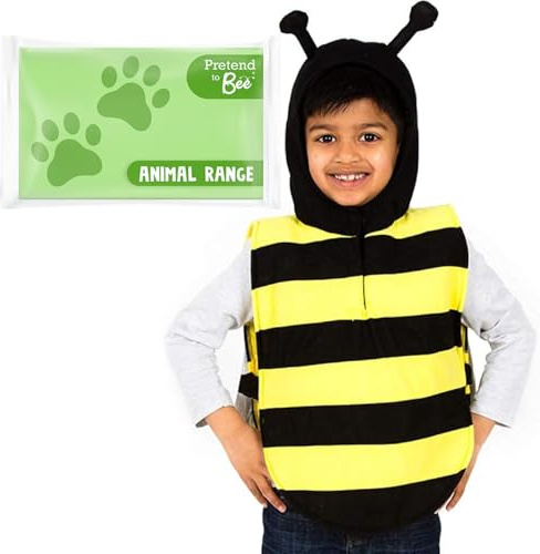 Pretend to Bee Déguisement Tabard Animal Abeille Enfant Noir Jaune 3-7 Ans