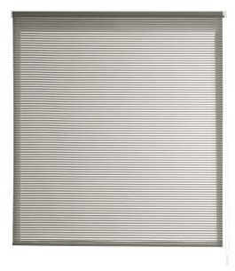 Estoralis | Robert | Estor Enrollable Diseño Moderno | Translúcido Rayas | Gris | 110 x 195 cm (Ancho/Alto) Tamaño Tela 107 x 190 cm | Estores para Ventanas y Puertas