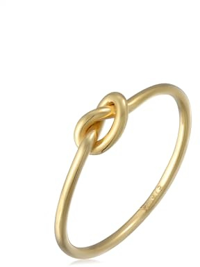 Elli Bague Noeuds Dames Geo Minimal en or Jaune 375