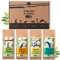ORIGEENS CAJA MATE ECOLOGICO X 4 | Yerba Mate ecológico 4x80gr | Set mate, idea regalo