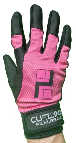 CUZINA Ultra Light - Pickleball Racketball Glove (Power Pink/Black, X-Large, Right)