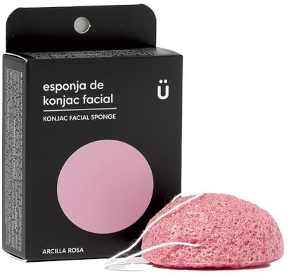 ESPONJA konjac facial arcilla rosa 15 gr