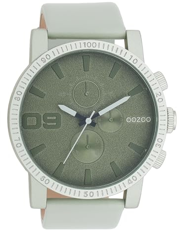 Oozoo Timepieces Herren Uhr | Armbanduhr Herren mit Lederarmband | Hochwertige Uhr für Männer | Edle Analog Herrenuhr in rund | C11215