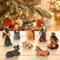 Matogle Weihnachtskrippe Krippenfiguren Holz 8 teilig Set Krippe Figuren Weihnachten Handbemalt Weihnachtsdekoration Krippenzubehör Weihnachtsdeko für Jesus Souvenir Weihnachten Deko