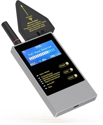 Boyuan Detector De Cámara Espía, Portátil Detector, Señal RF Inalámbrico Detector Bug Detector, Detector De Bichos GPS De Señal Inalámbrico Detector Para Viajes Hoteles Automóviles Baños Oficinas
