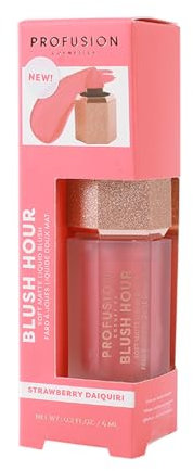 Profusion Cosmetics Blush Hour Soft Matte Liquid Blush, Rich Pigment Cheek Tint for Natural Dewy Glow with Lightweight Formula (Strawberry Daiquiri)