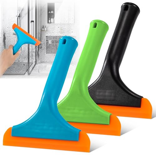 Escobilla de Silicona para Ventana Flexible Escobilla de Goma de Silicona Rasqueta limpiacristale para Puertas de Vidrio Espejo Parabrisas de Coche 3 Piezas