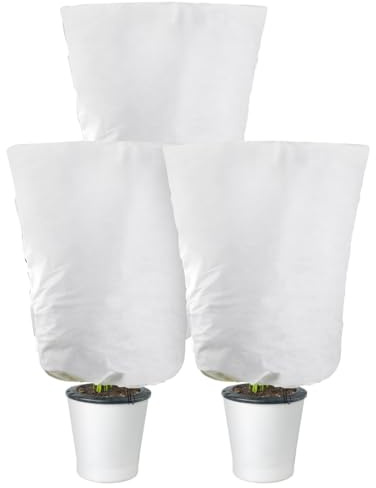 YUPZAR 3 Pezzi Cappuccio Protezione Piante, Protezione Invernale per Piante,Portafortuna,Copri Piante Inverno Piante dal Freddo per Arbusti e Alberi Protegge 80x60cm