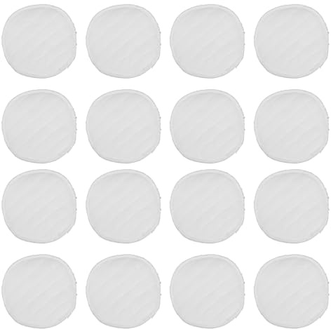 Beaupretty 20Pcs White Washable Nursing Pads for Breastfeeding Women, Reusable Cotton Milk-Absorbing Breast Pads for Postpartum Leak Protection and Maternity Care