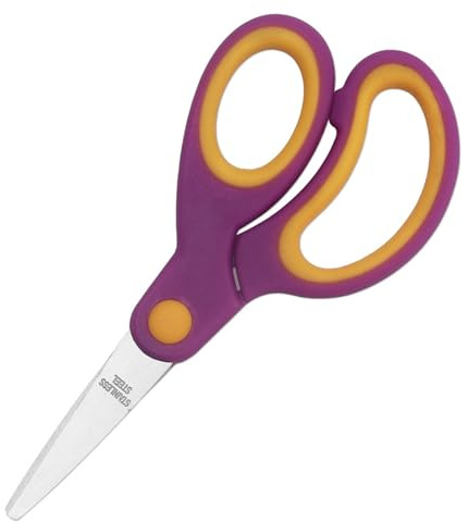 Kids Scissors Safety Thread Practical Training Craft for Students and Families Kids Training Practical Safety Cutting Tool for Home