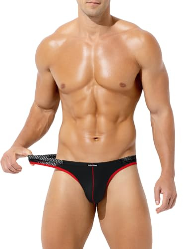 Arjen Kroos String Homme Taille Basse G-String T-Back Thongs Respirant | Hommes de Élasthanne Tanga sous-vêtements Slips