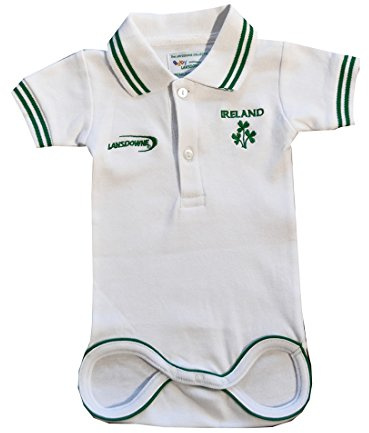 Kids White Ireland Rugby Vest White 0-6 Months