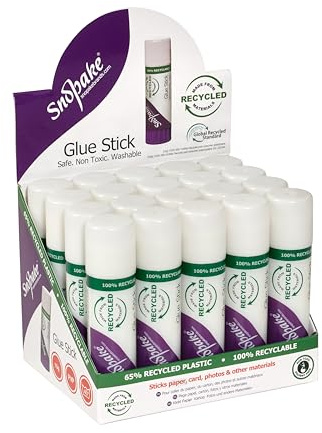 Snopake[15798] PVP GlueStick Safe, Washable & Non-Toxic ,White,15g [Pack of 20]